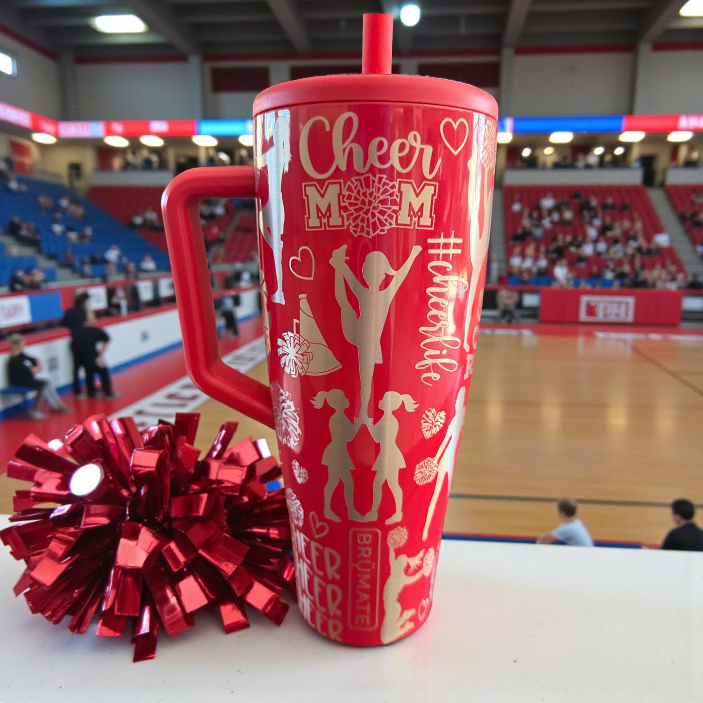 Cheer Coach/Mom-Brumate ERA/ERA Flip 40/30 OZ Leakproof  Tumbler/ cup with Handle-Full Wrap Laser Engraved