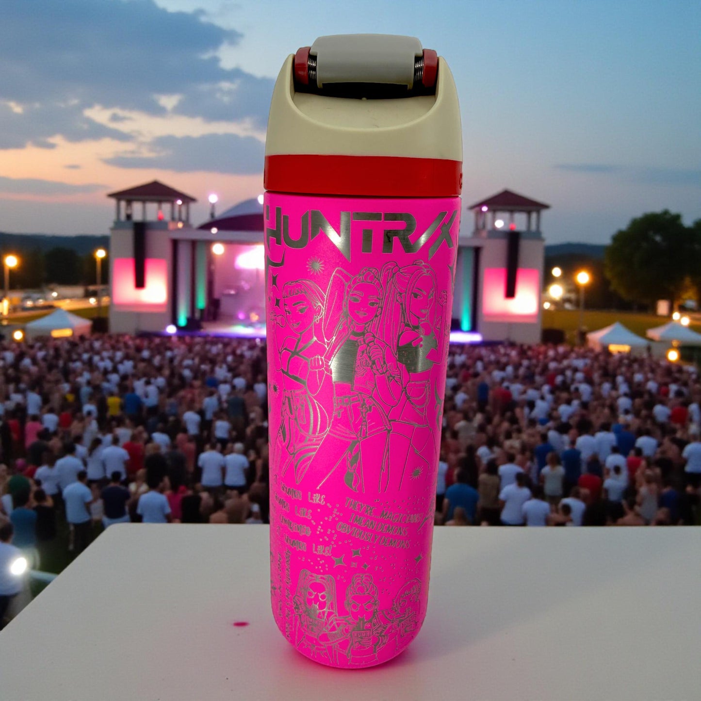 Laser Engraved K-Pop Owala Tumbler, Anime Demon Hunters, Personalized