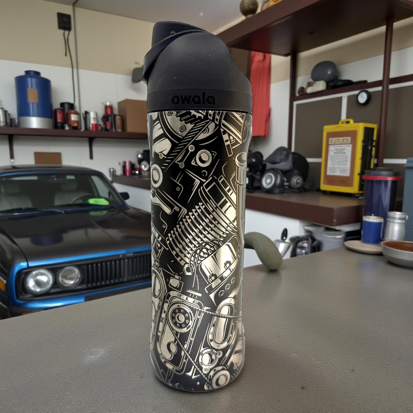 Laser Engraved Car Parts Owala Tumbler – Mechanic Gift