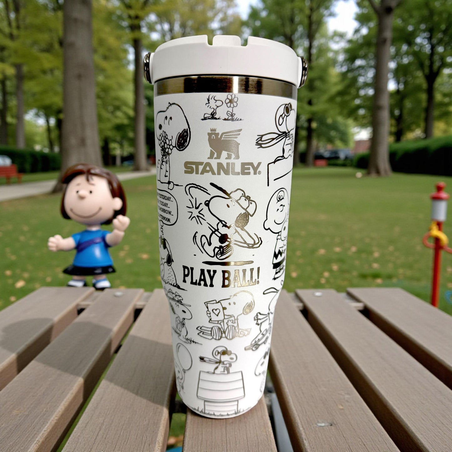 Laser Engraved Snoopy Peanuts 30 oz Stanley Tumbler – Iceflow Flipstraw