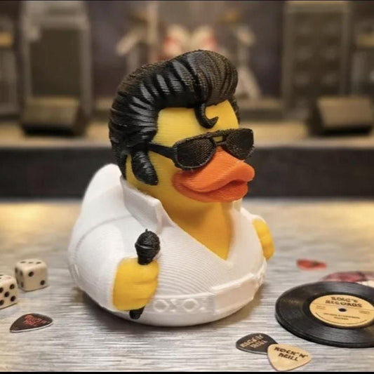Elvis Quacksley Rock & Roll Duck, 3D Printed Character Toy