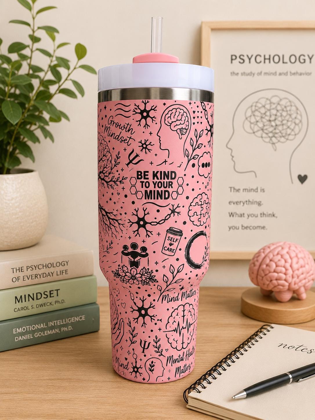 Psychology - Stanley 40 Oz Engraved Tumbler – Personalized Travel Quencher