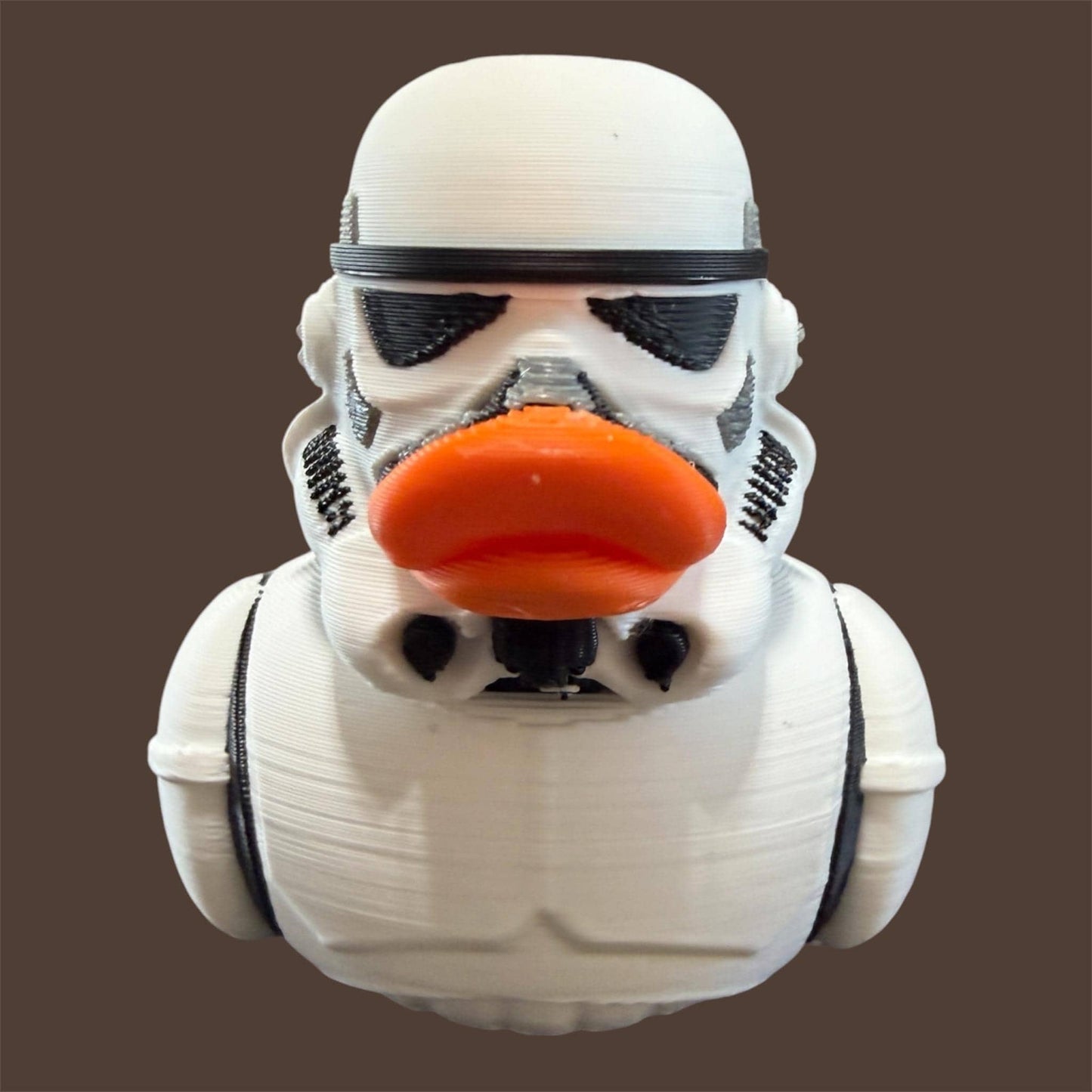 Stormtrooper Duck, 3D Printed Collectible, Sci-Fi Fan Gift, Space Trooper Toy