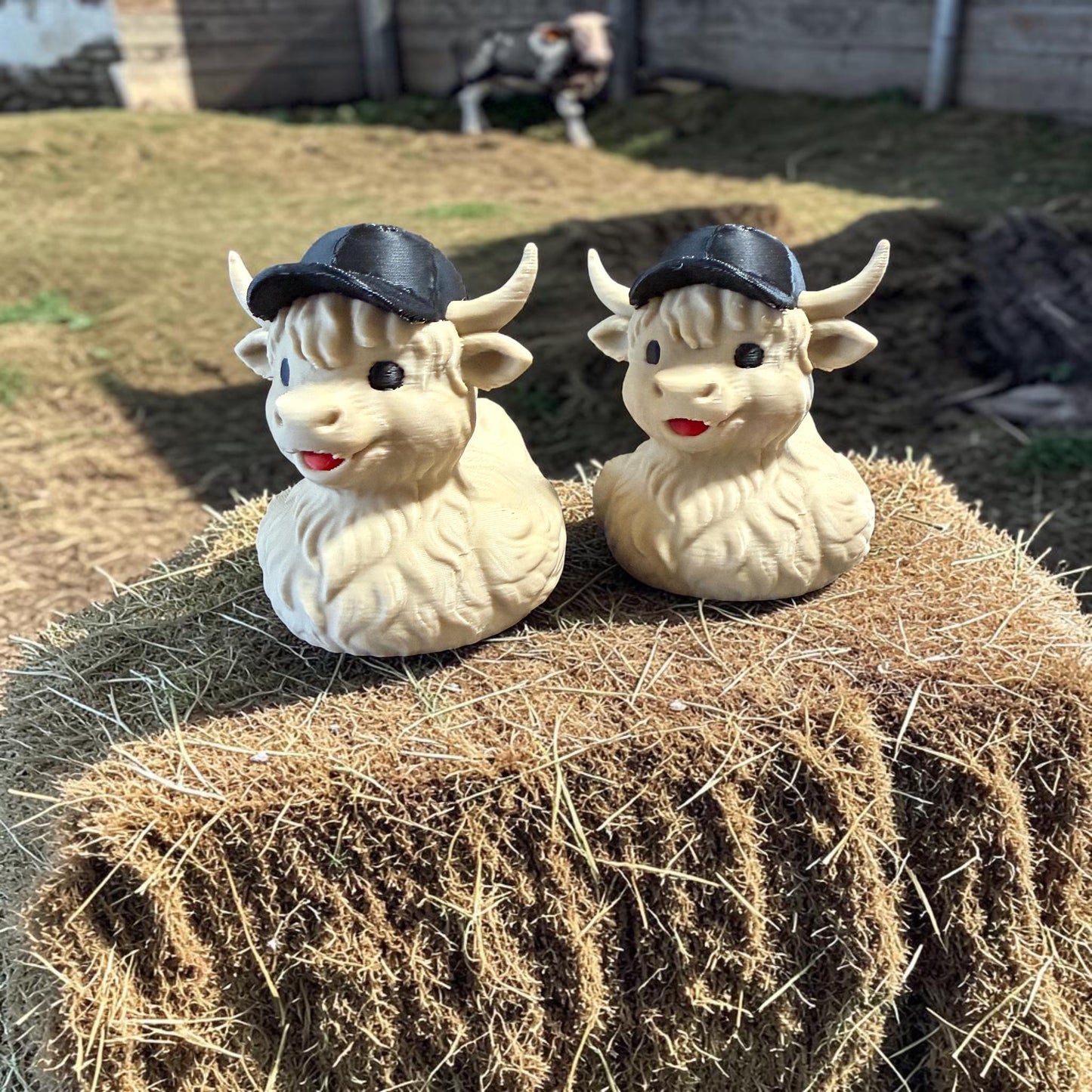Teen Highland Cow, Cruise Duck, 3D Printed Duck