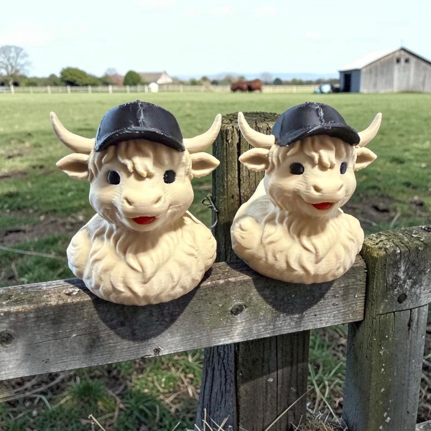 Teen Highland Cow, Cruise Duck, 3D Printed Duck