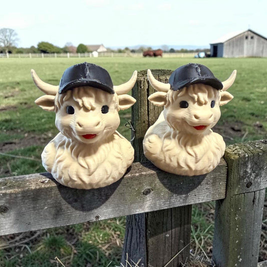 Teen Highland Cow, Cruise Duck, 3D Printed Duck