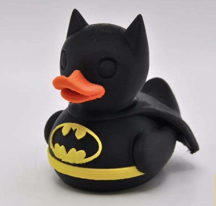 Batman Duck, Cruise Duck, 3D Printed