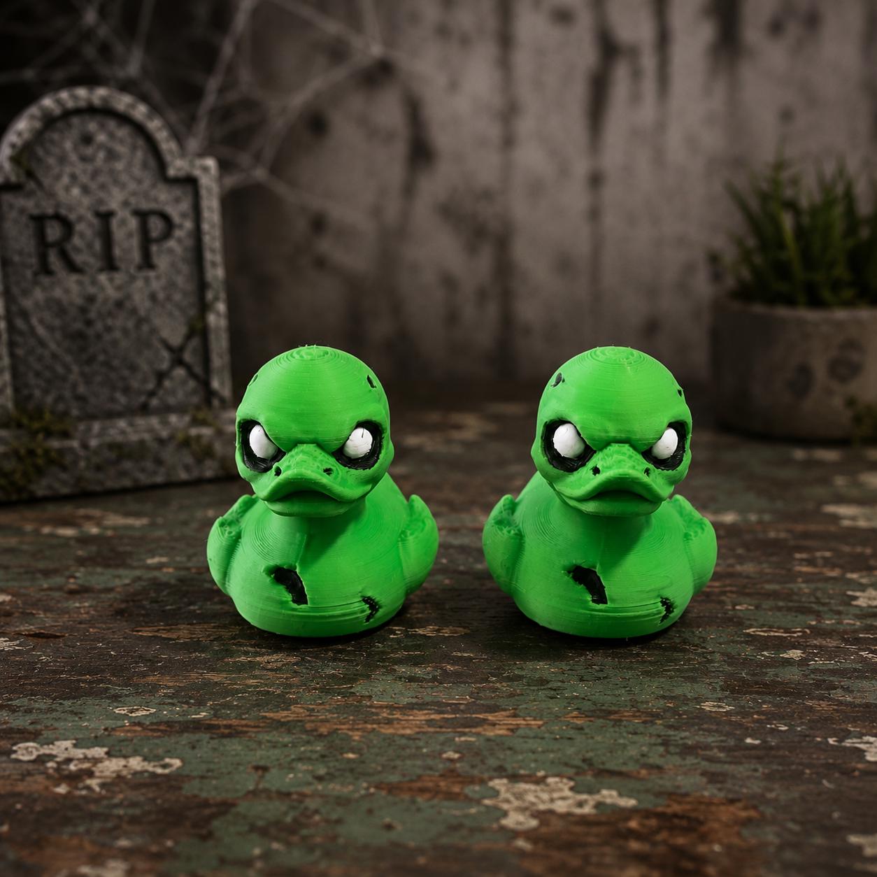 Zombie Duck,  Halloween 3D Printed Character Toy, Cruise Duck