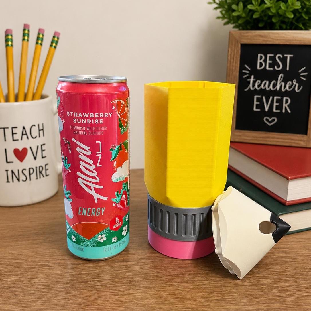 Retro Cooler Can Holder- 20 OZ Skinny Version