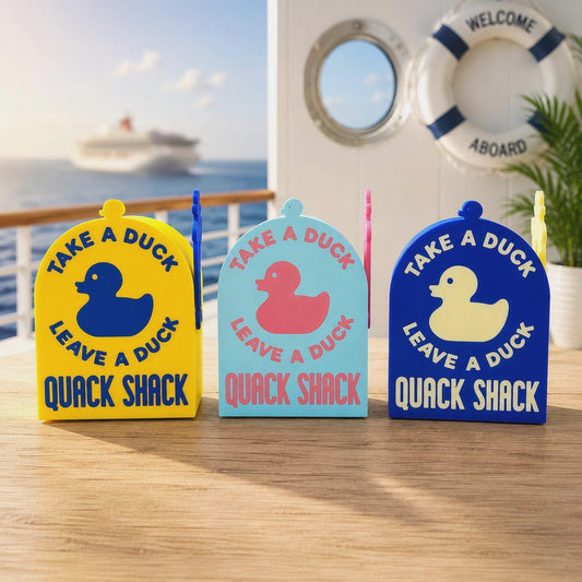 Magnetic Cruise Duck Mailbox: Take a Duck Leave a Duck Quack Shack