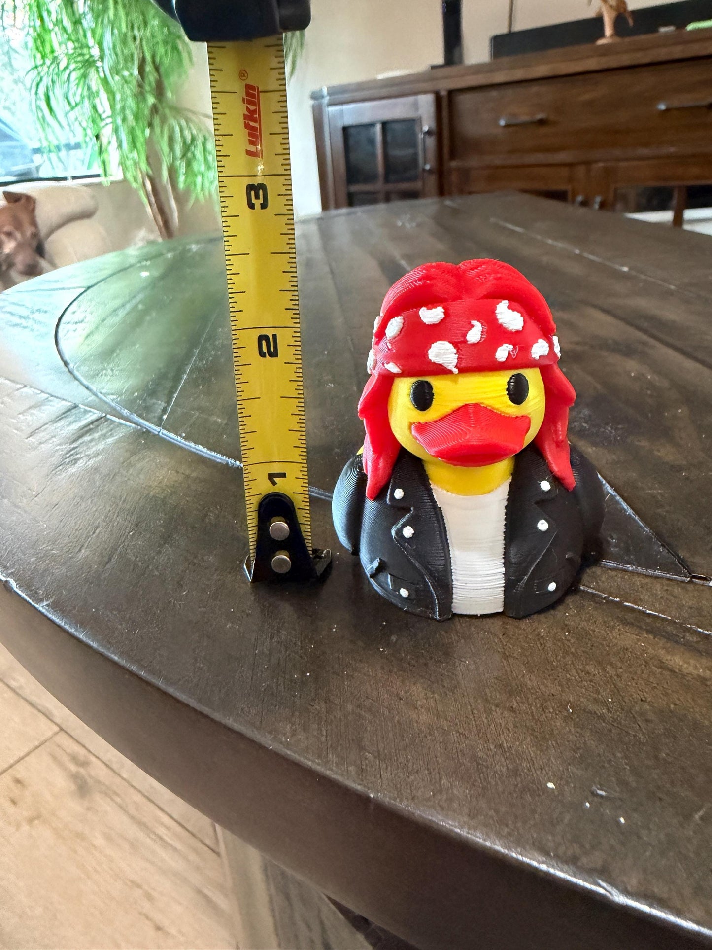 Axl Rose Rock & Roll Duck, 3D Printed Character Toy