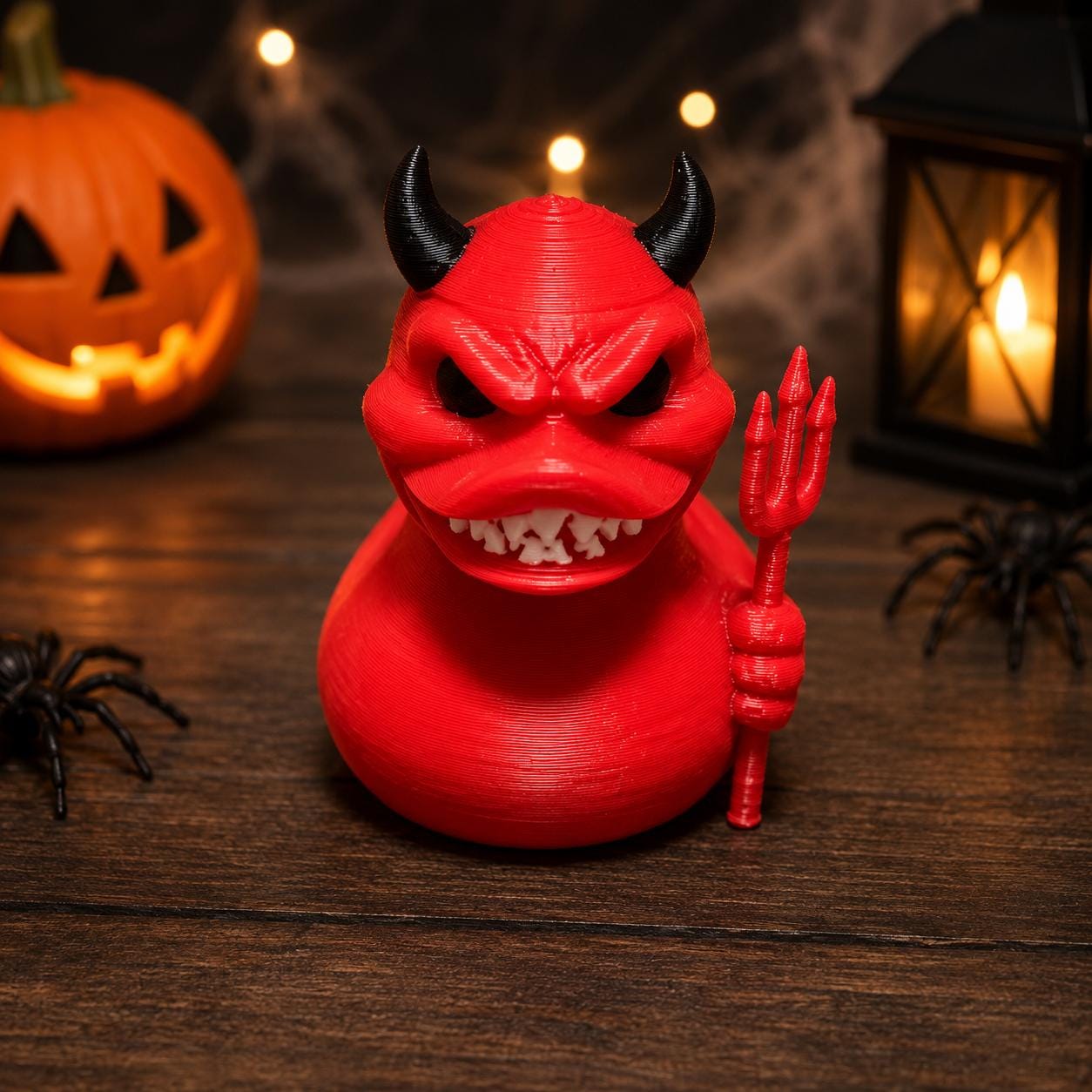 Devil Duck,  Halloween 3D Printed Character Toy, Cruise Duck