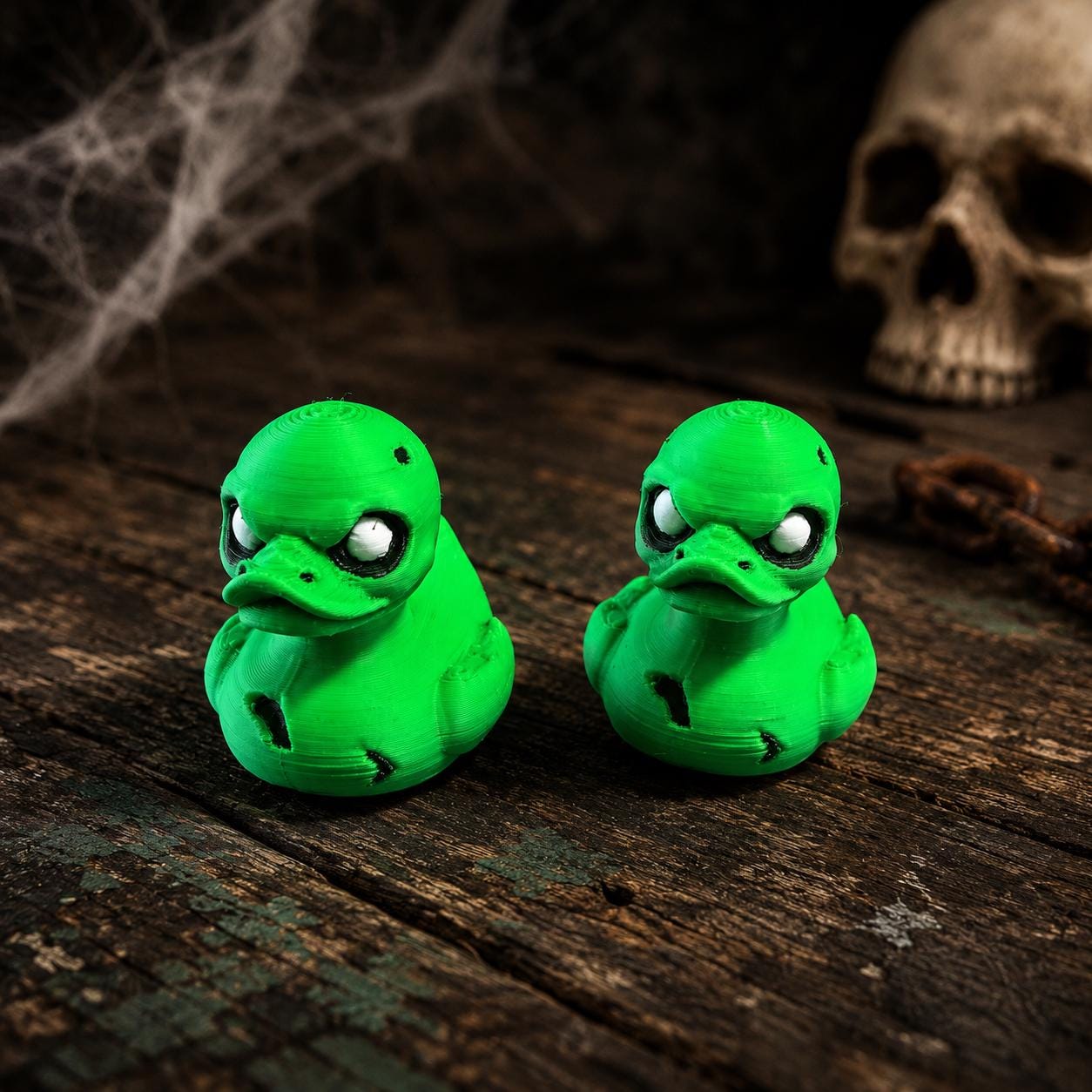 Zombie Duck,  Halloween 3D Printed Character Toy, Cruise Duck