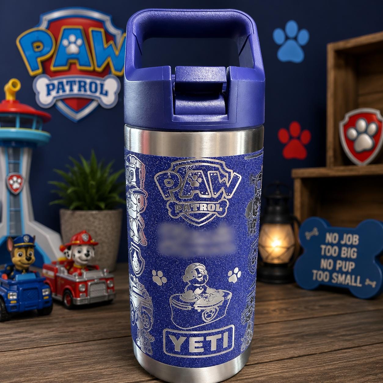 Paw Patrol Inspired Yeti Rambler 12 0z Engraved Water Bottle