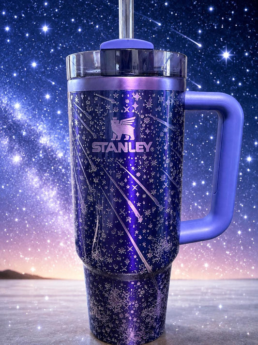 Star Showers - 30 OZ Stanley H2.0 Quencher Tumbler With Handle-Full Wrap Engraved