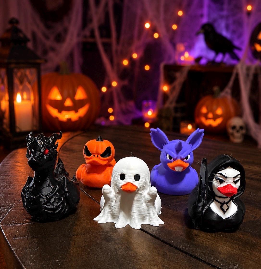 1.5 Inch Halloween Cruise Duck Pack,  5 Unique Designs, Bulk Cruise Ducks